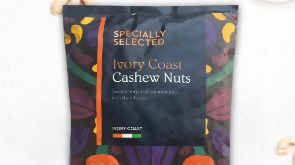 A bag of cashews from Aldi.