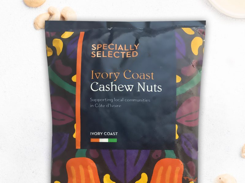 A bag of cashews from Aldi.