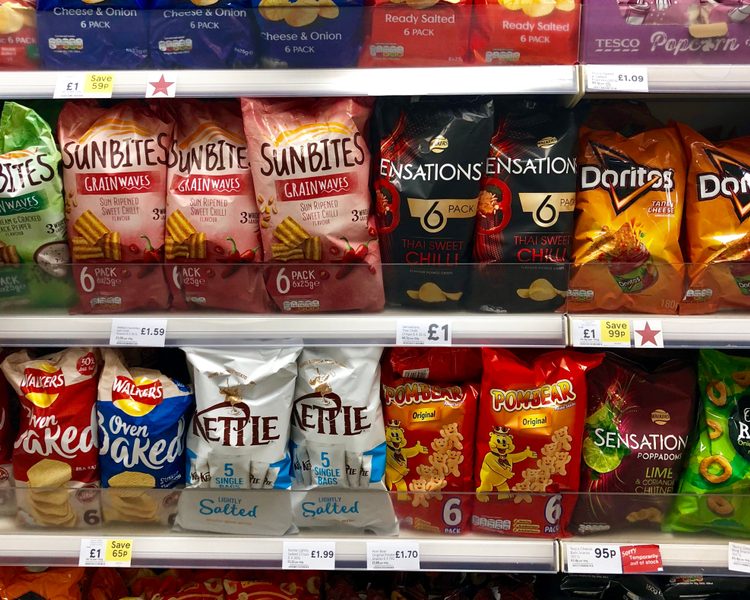 HFSS - crisps on shelf