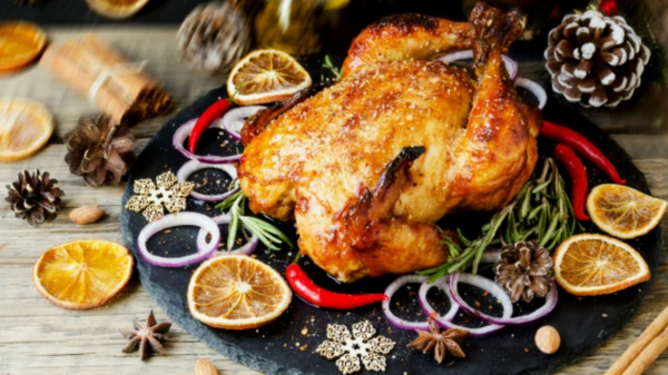 Turkey Christmas dinner