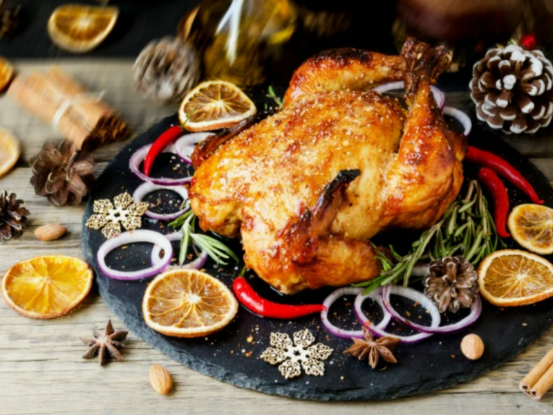 Turkey Christmas dinner