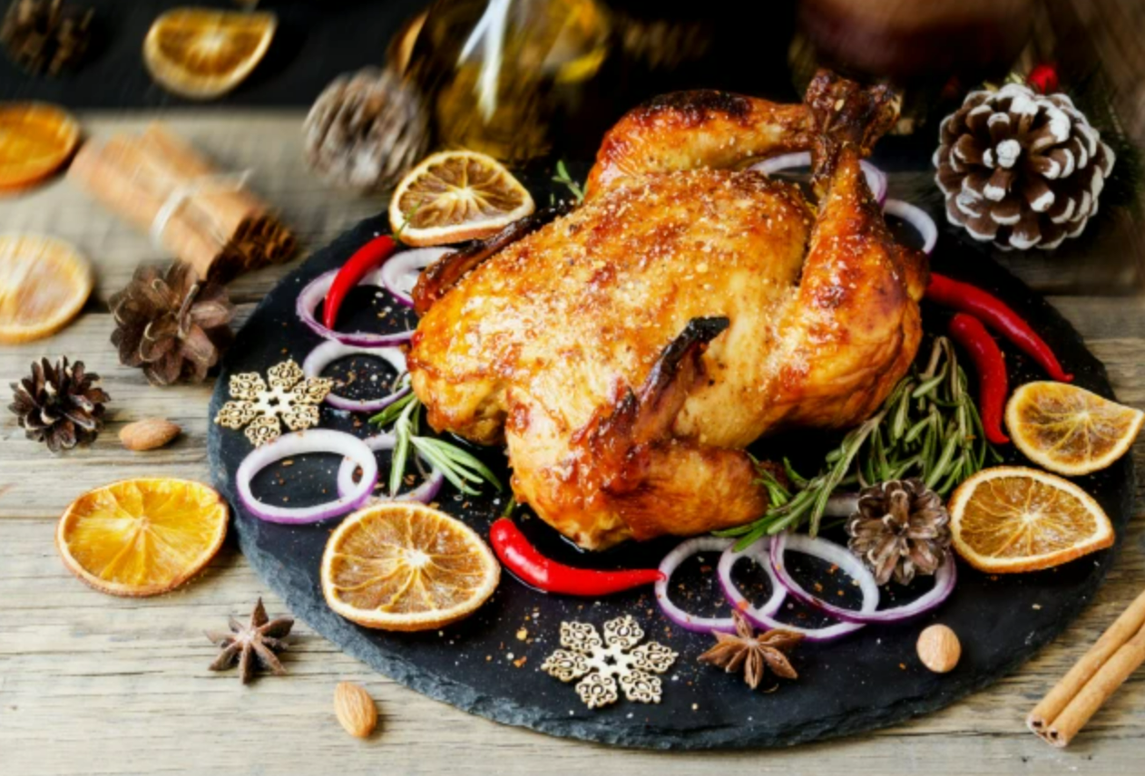 Turkey Christmas dinner
