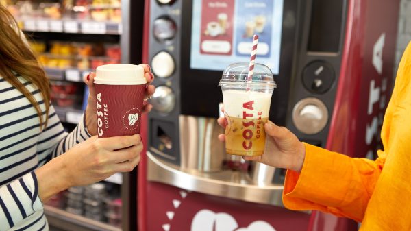 Costa Coffee iced and hot drinks