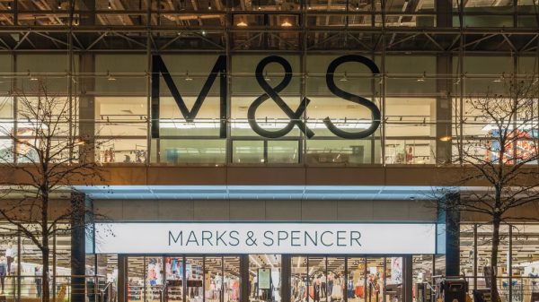 Exterior of M&S store.