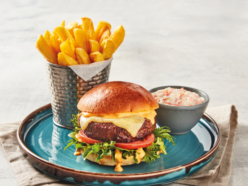 Morrisons £5 midweek burger, chips and coleslaw