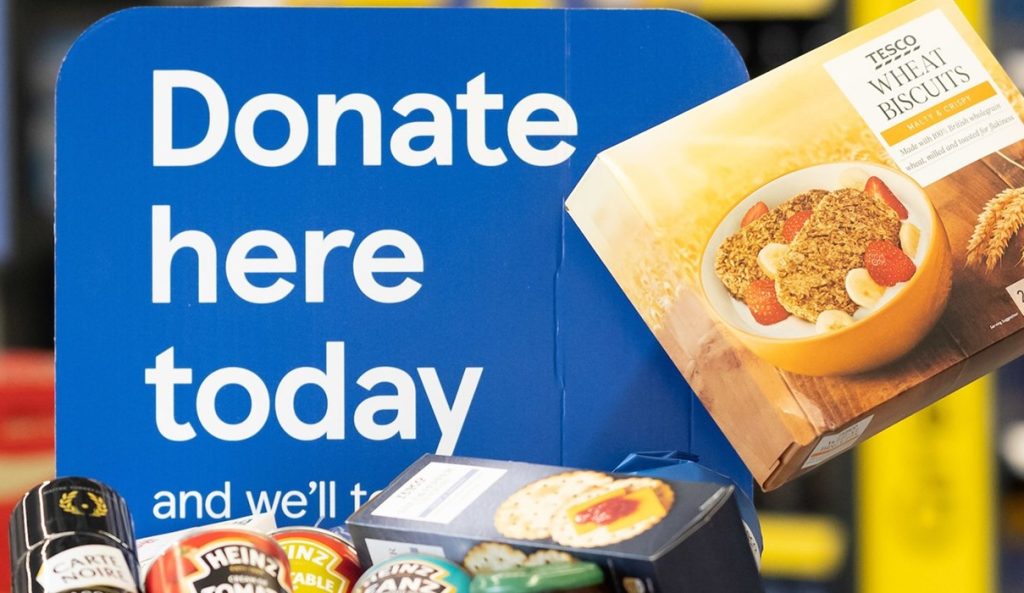 tesco food bank