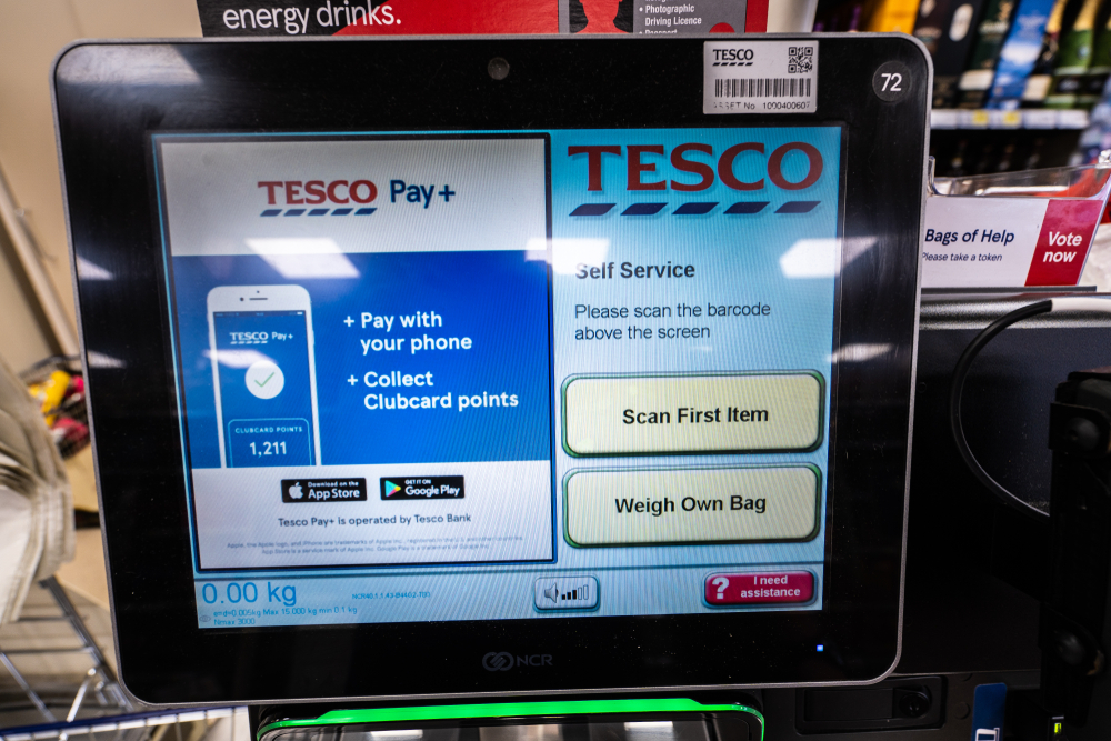 Tesco checkout