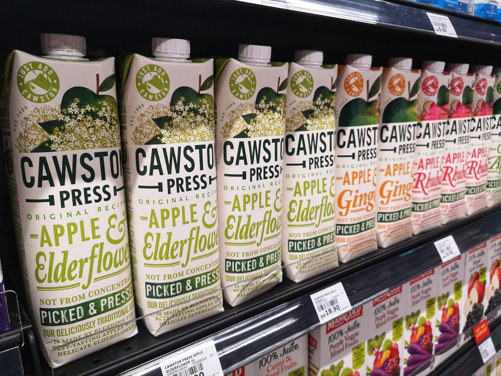 Cartons of Cawston Press.