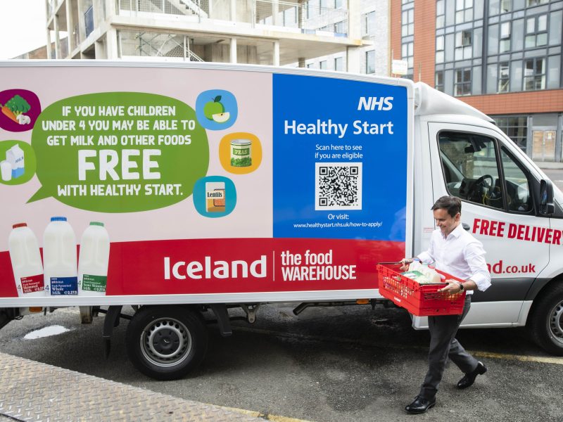 Iceland NHS healthy start van.