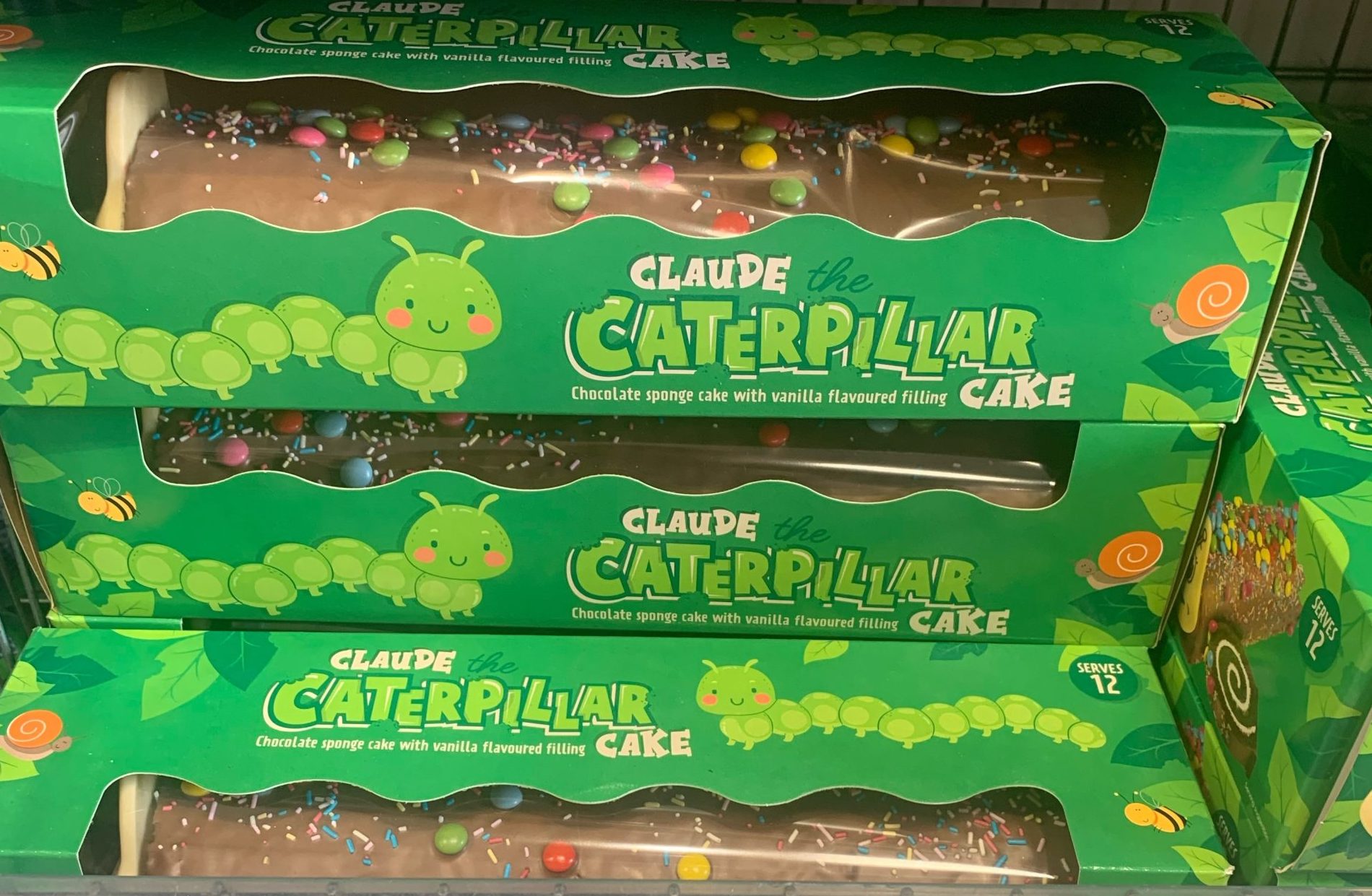 Claude the Caterpillar cake