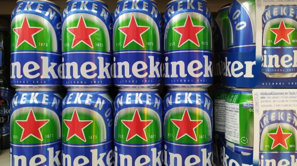 Low alcohol Heineken sold in supermarkets