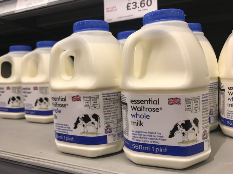 Waitrose Essential full milk.