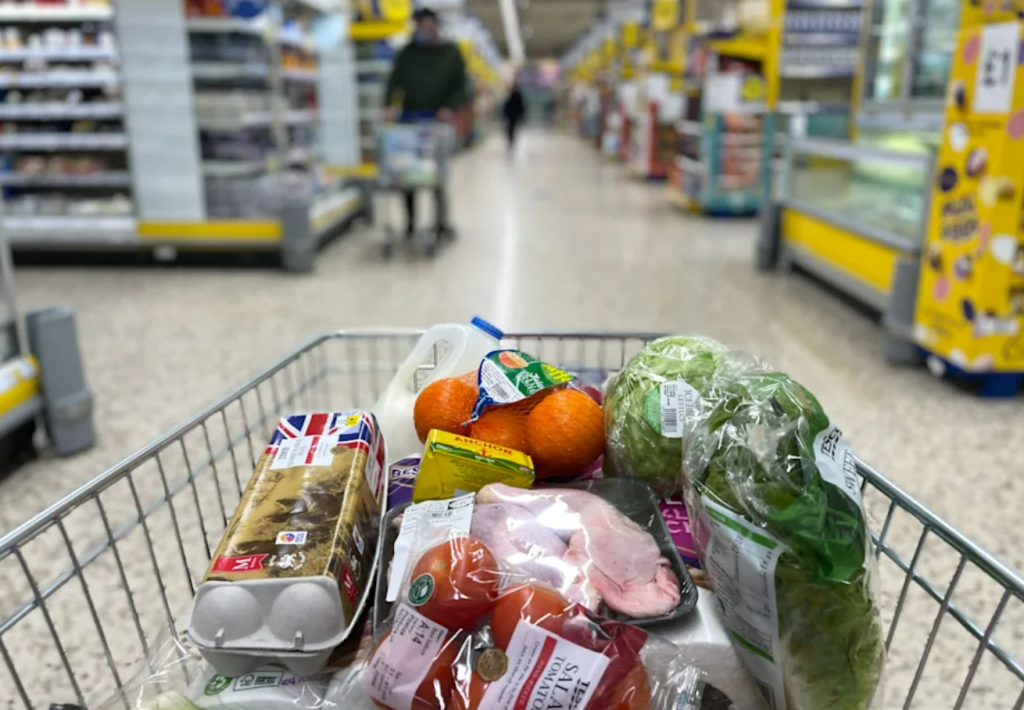 cost of living: Shopping trolley