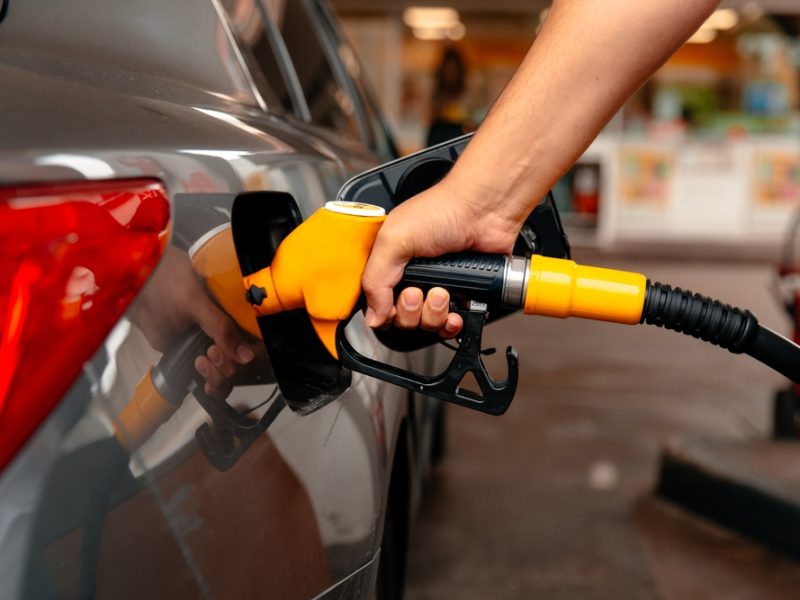 supermarket petrol pump