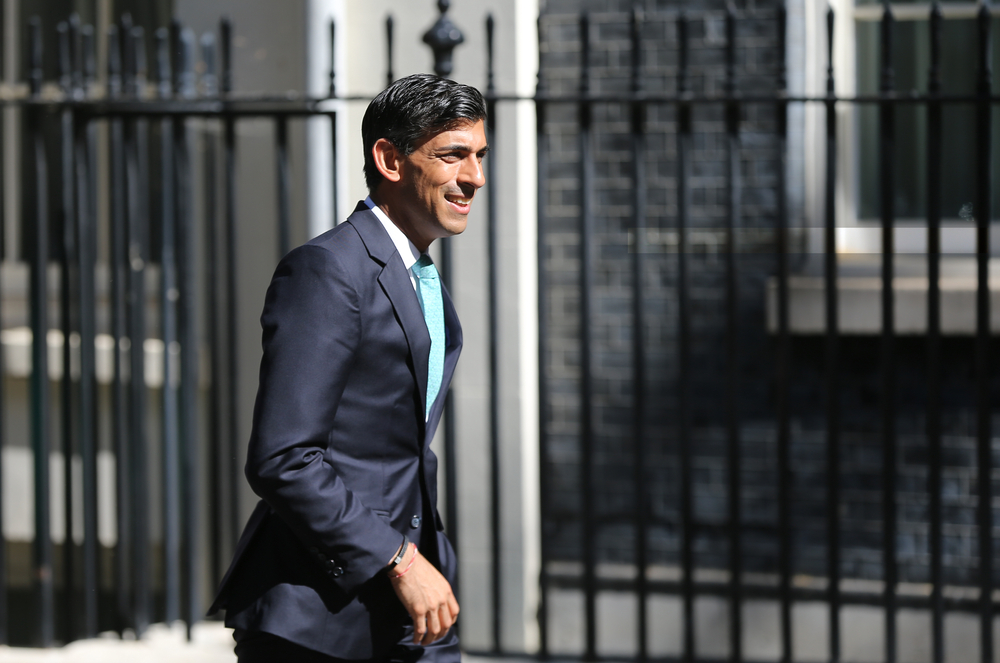 Rishi Sunak outside 10 Downing Street.
