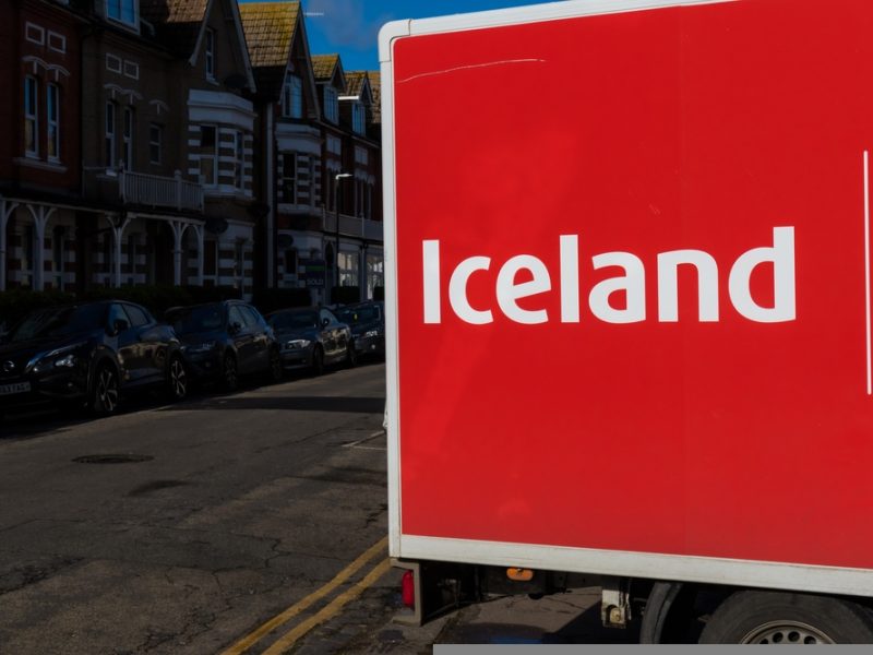 Iceland delivery van