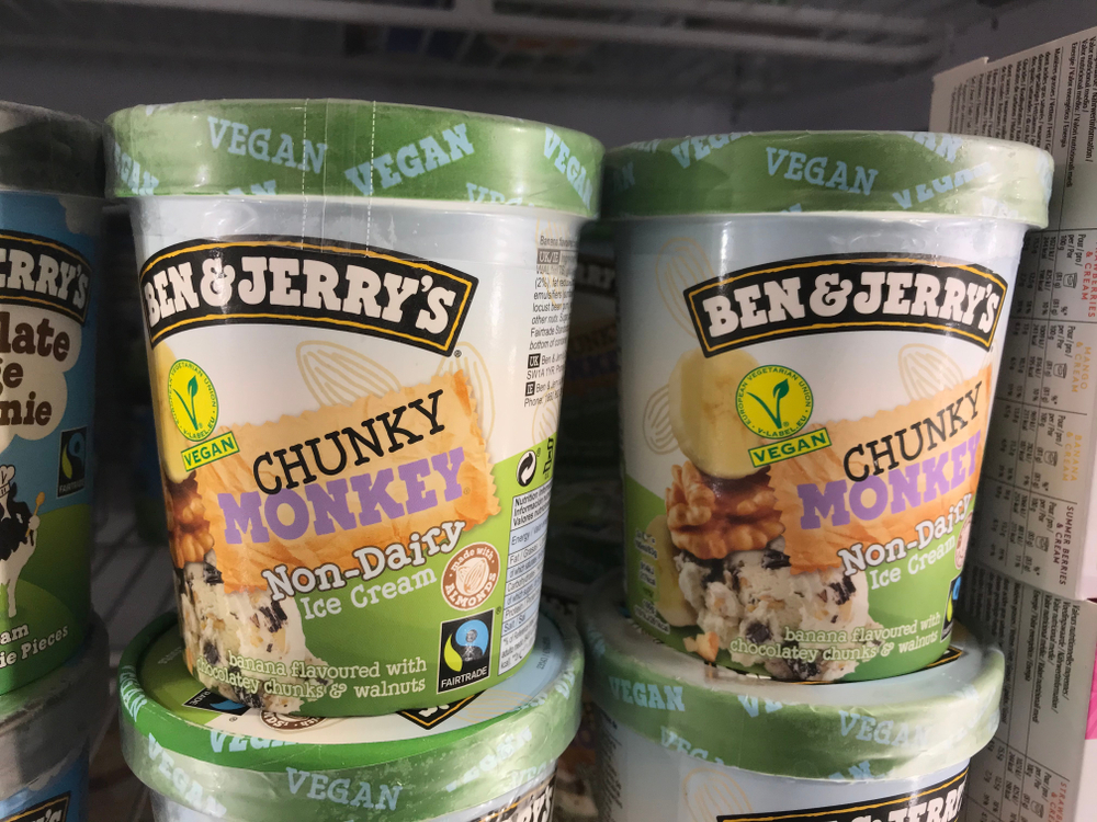 Ben & Jerry's vegan ice cream.