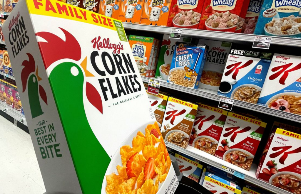 sugar Kelloggs cereals / sugar