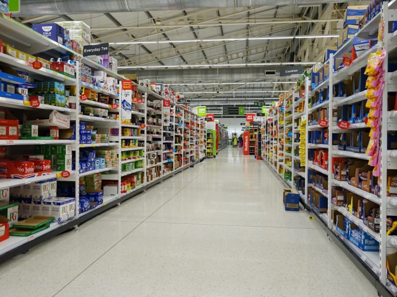 Supermarket aisle