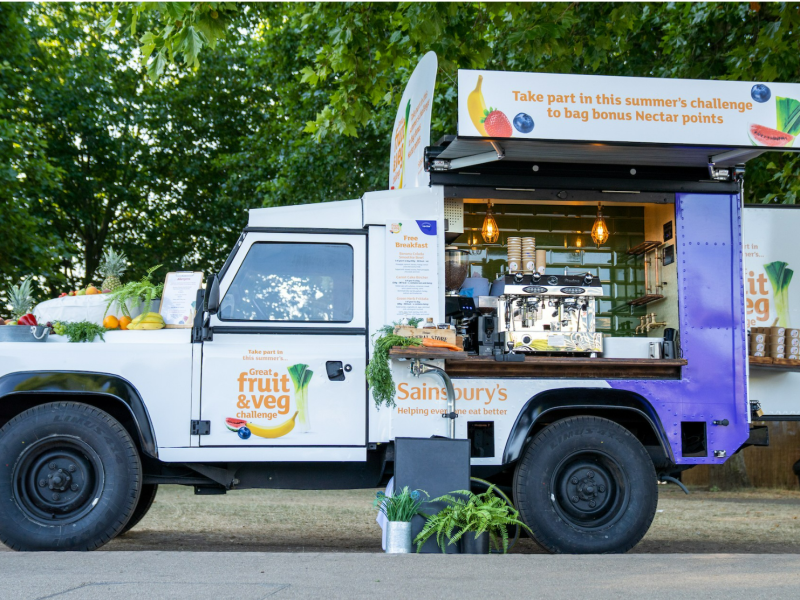 Sainsbury's x Nectar Vegfast Van