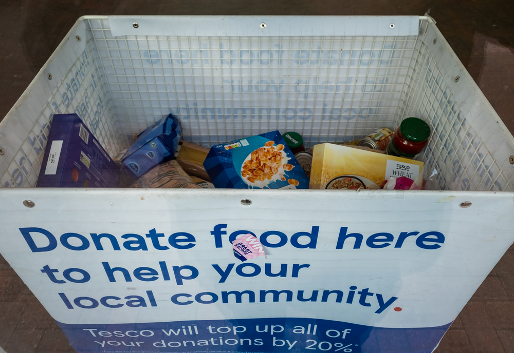 supermarkets food bank