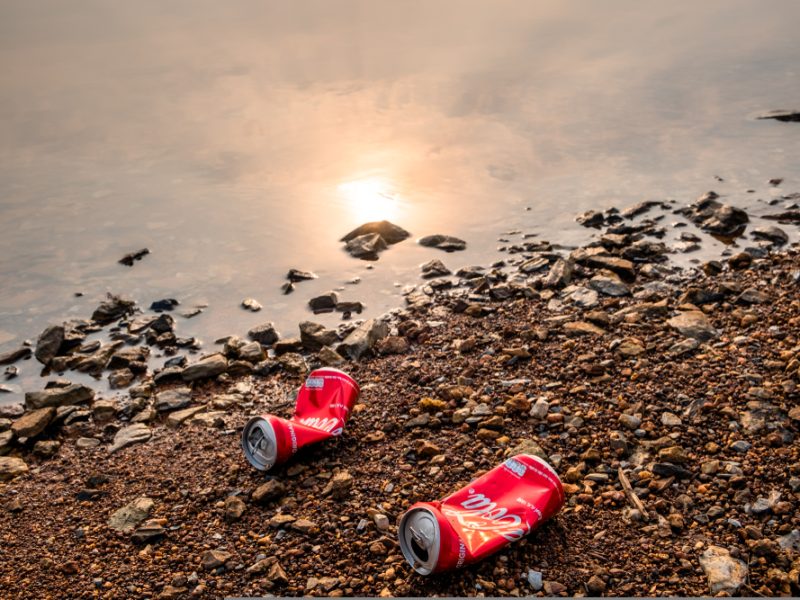 Coca-Cola packaging litter