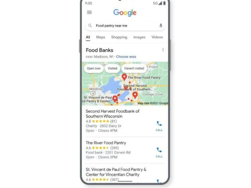 Google searches for food banks