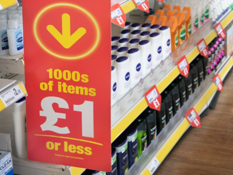 Poundland prices