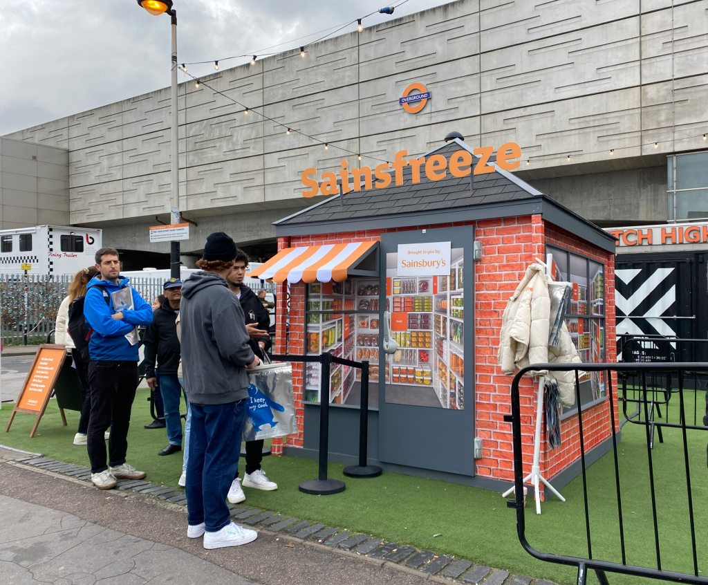 Sainsbury's Sainzfreeze store front