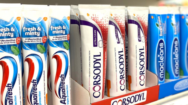 Tesco toothpaste no carboard packaging trial
