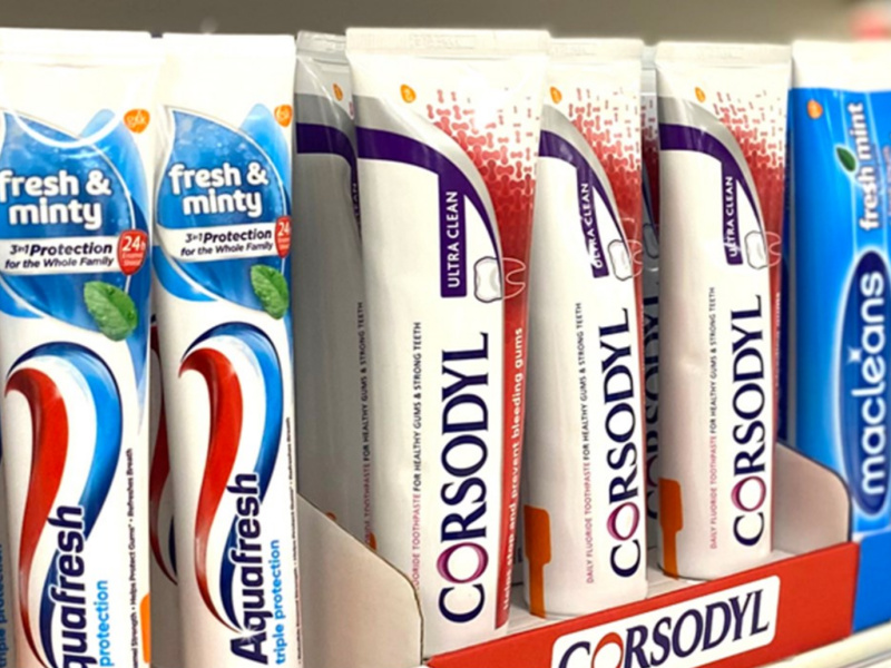 Tesco toothpaste no carboard packaging trial