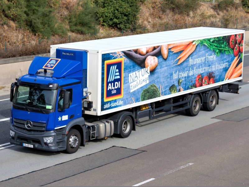 Aldi lorry