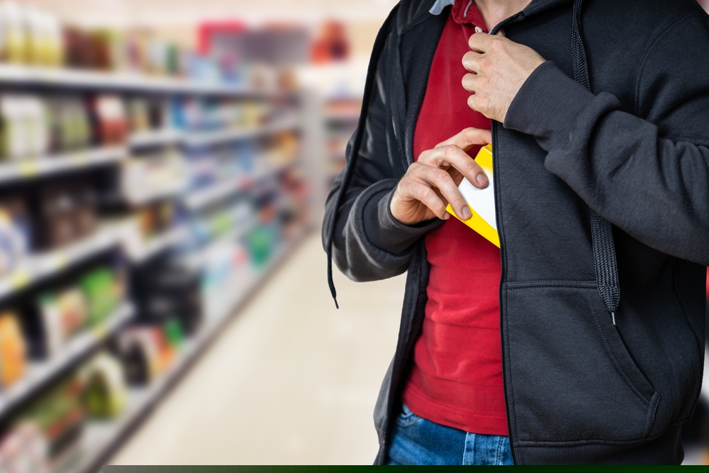 Theft in supermarket