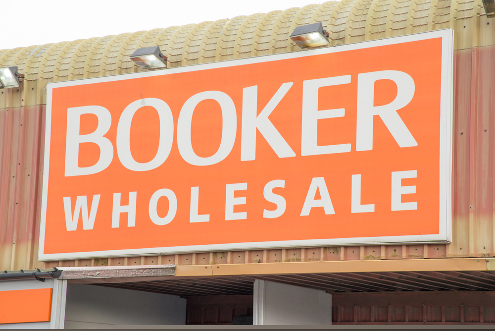 Tesco wholesaler Booker sign