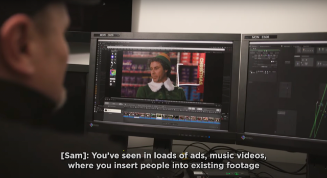 Asda Christmas ad behind the scenes