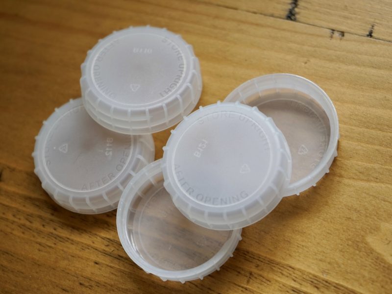 Muller clear milk cap