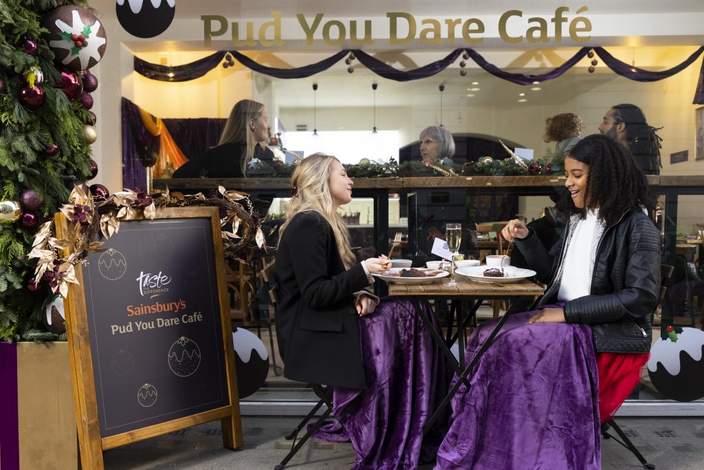 Sainsbury's Christmas pudding pud cafe