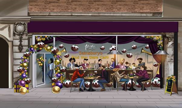 Sainsbury's christmas pudding cafe