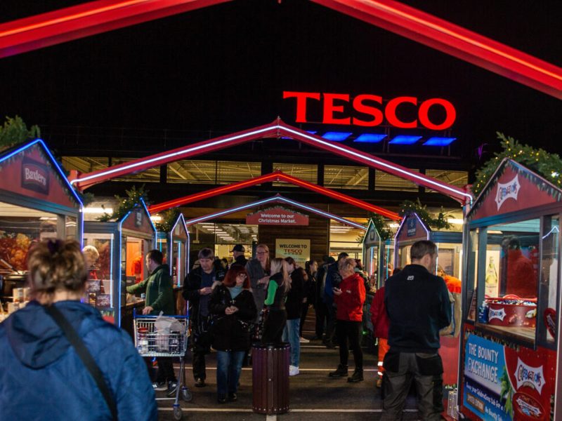 Tesco Christmas market