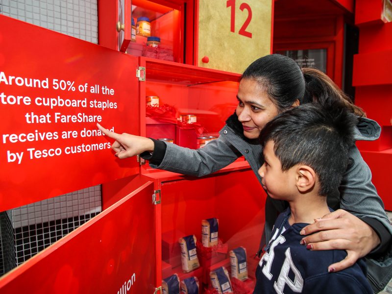 Tesco food donate