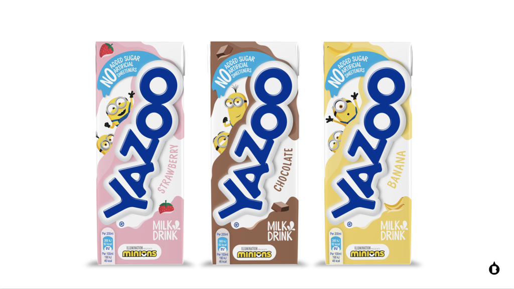 FrieslandCampina's Yazoo Kids sustainable cardboard packaging