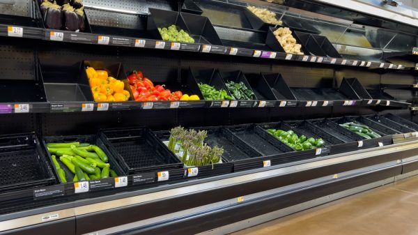 Supermarket vegetable shortages
