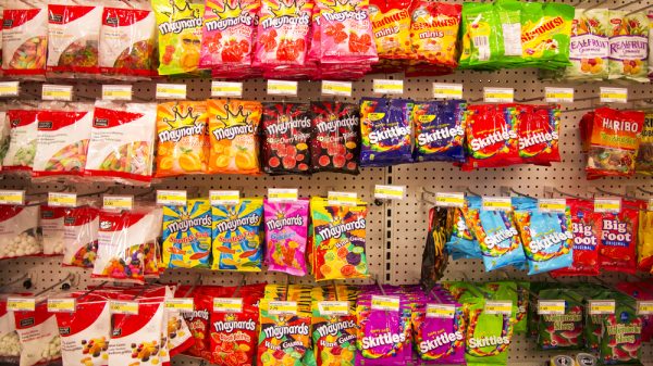 Sweets aisle supermarket - re obesity levels UK