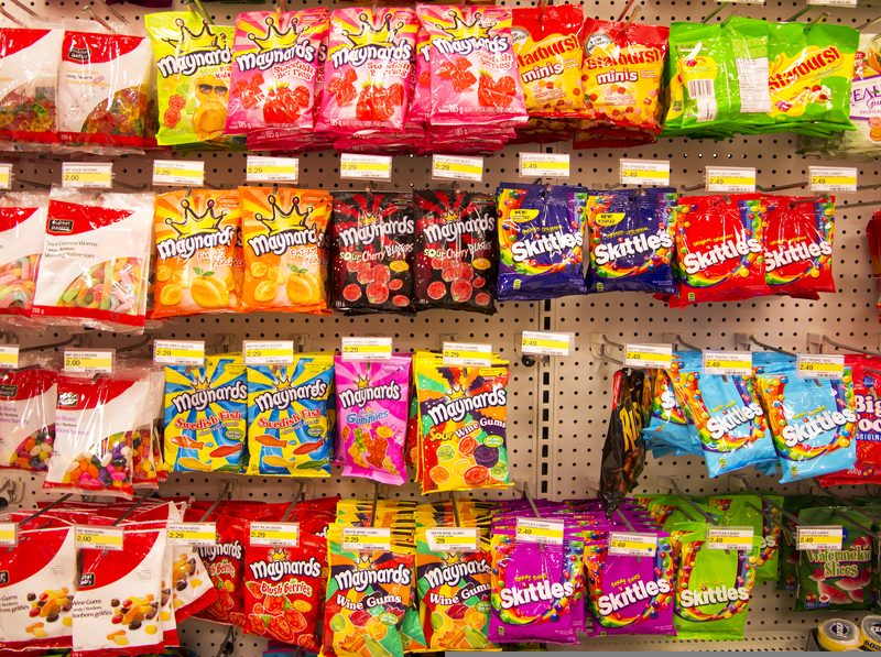 Sweets aisle supermarket - re obesity levels UK