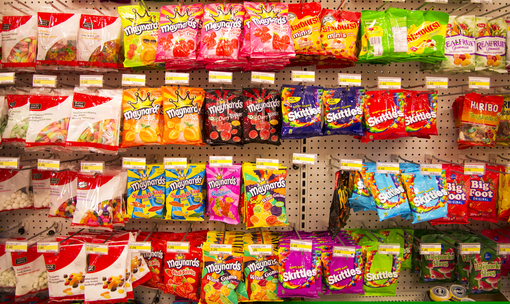 Sweets aisle supermarket - re obesity levels UK