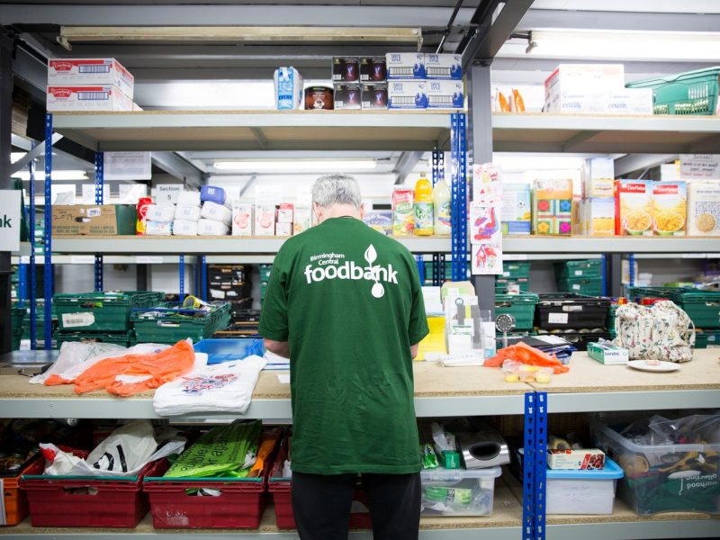 supermarket food bank donations