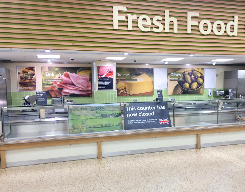 Tesco fresh food counter