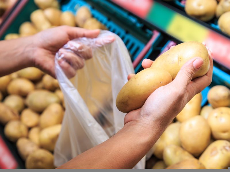 Supermarket potatoes