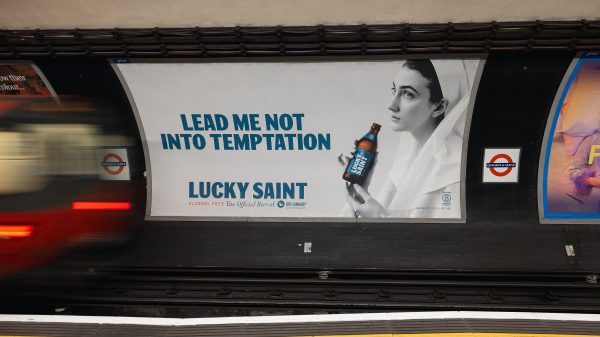 Alcohol-free beer brand Lucky Saint has launched a major out-of-home campaign for Dry January 2023, in which 9 million Brits are taking part.
