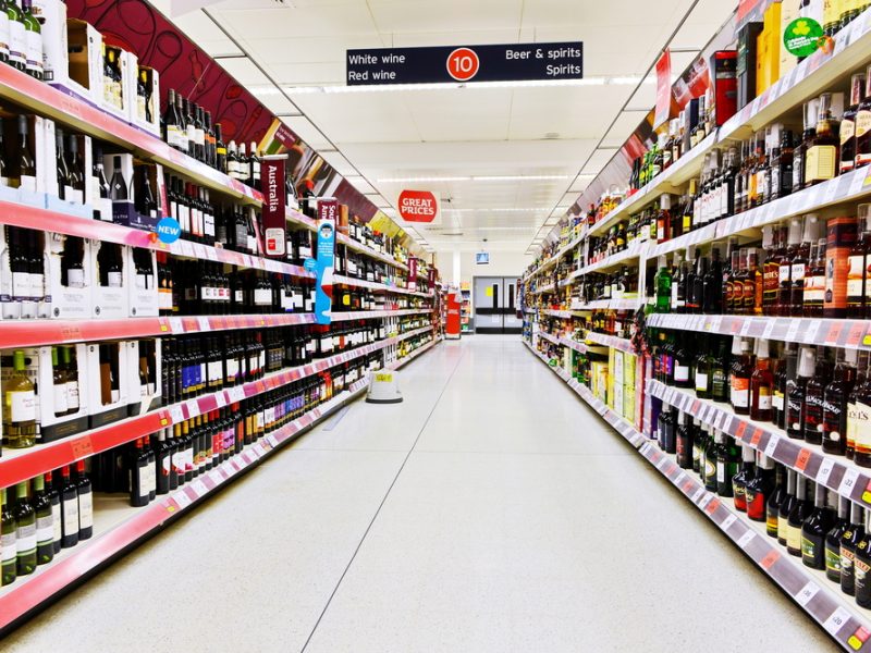 Alcohol aisle